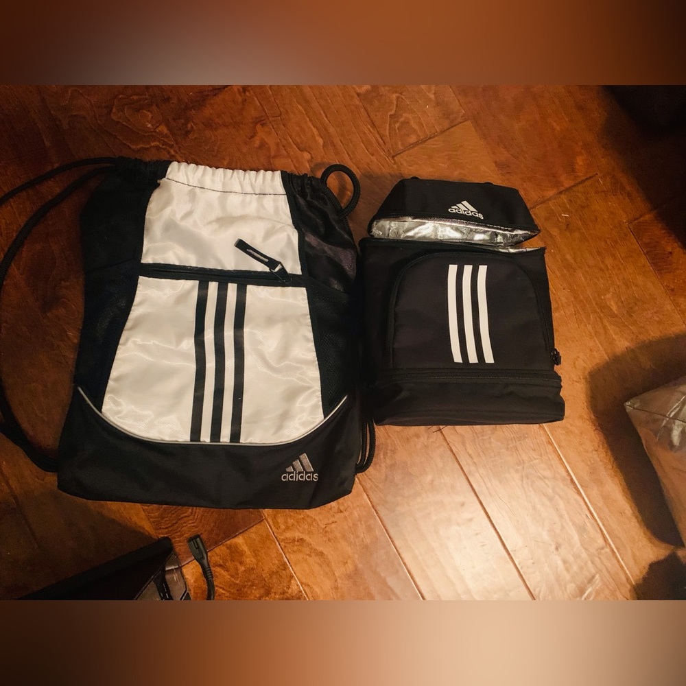 Adidas Drawstring bag and Lunch box